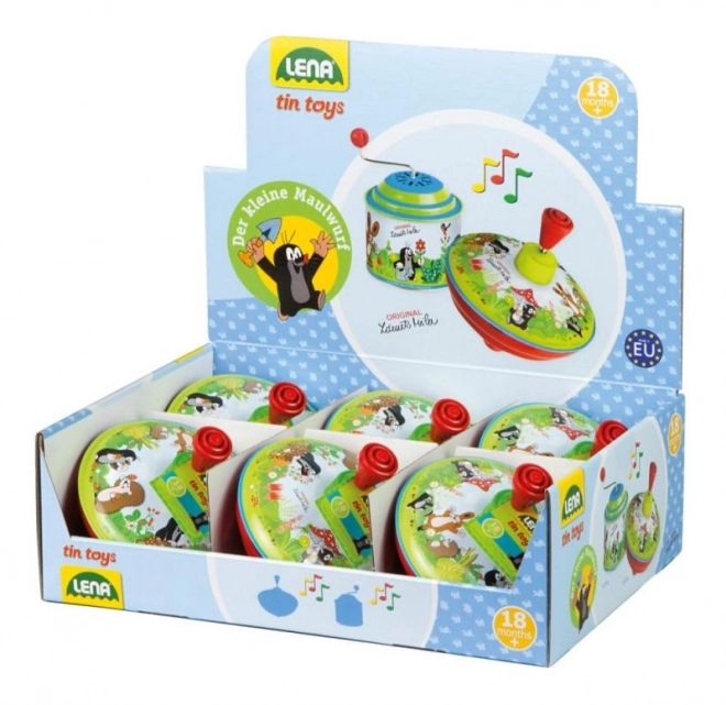 Káča draaiende Mol metaal/plastic 13cm