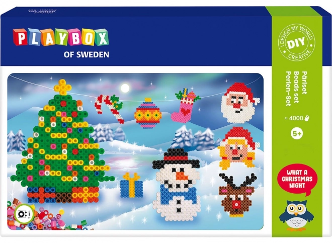 Playbox Strijkkralen Set Kerst 4000 stuks