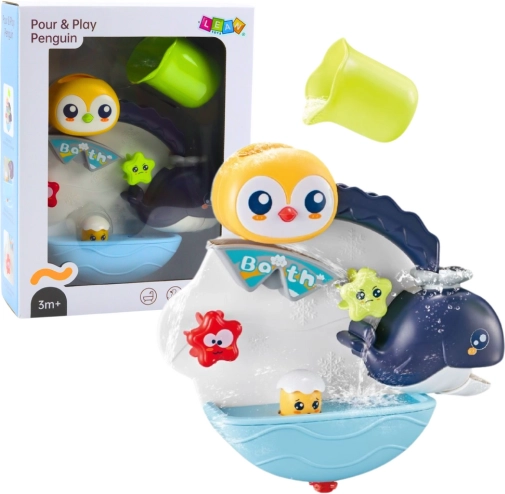 Interactief badspeelgoed – pinguïn en walvis