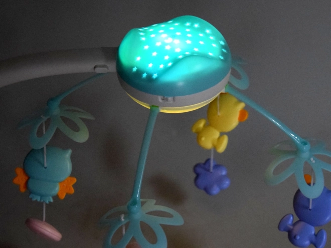 Baby mobiel met projector op afstandsbediening