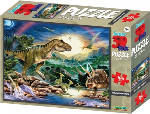 Puzzel Tyrannosaurus 3D 100 stukjes