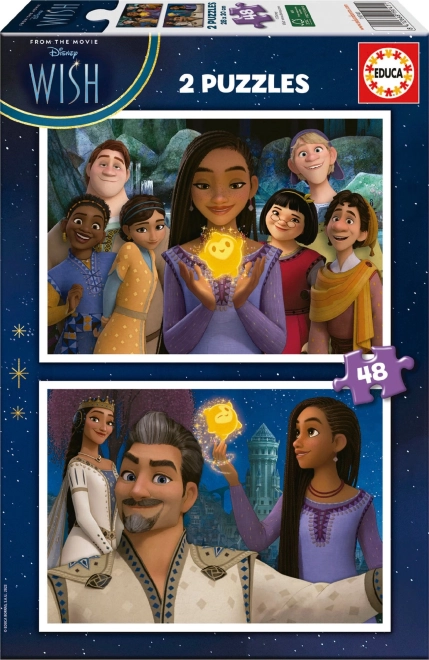 Educa puzzel Wensen 2×48 stukjes