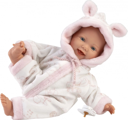 Llorens Little Baby realistische pop baby met zacht stoffen lijfje