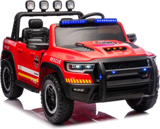 Elektrische speelgoedauto RAM brandweer tweezitter