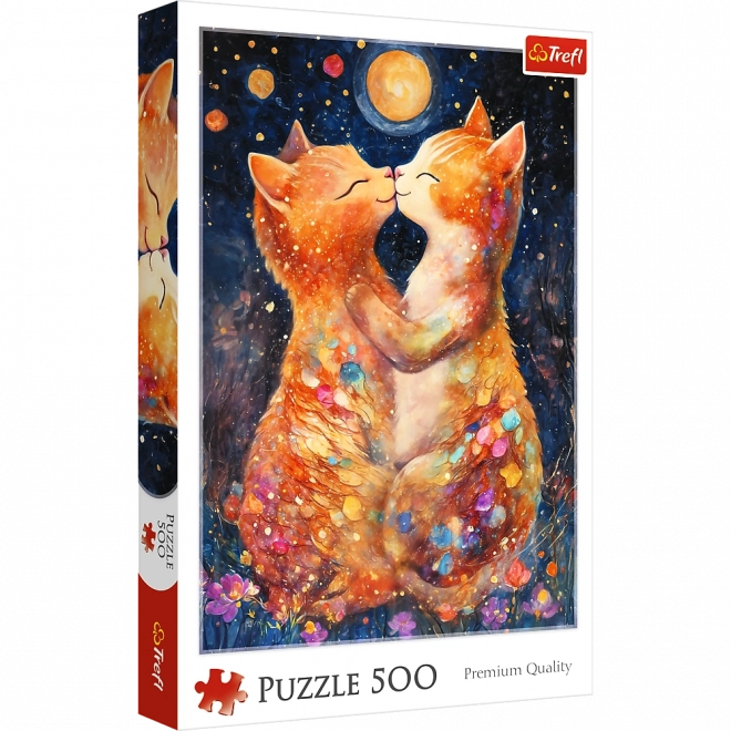 Puzzel 500 stukjes – kus in het maanlicht Trefl
