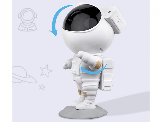 Sterrenprojector in de vorm van een astronaut met afstandsbediening