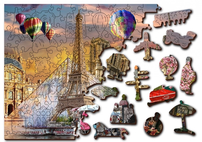 Houten puzzel Lente in Parijs