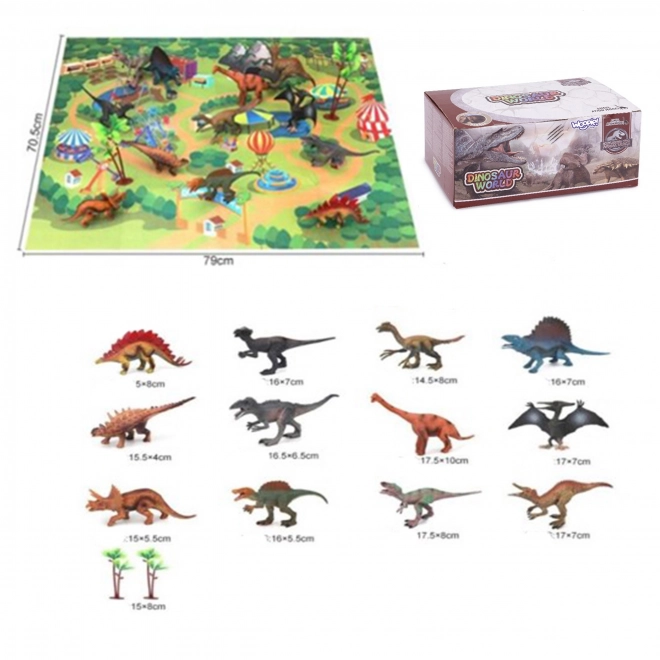 Dinosaurusspeelgoedset XL met speelmat