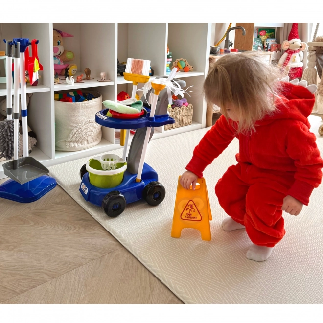Schoonmaak Trolley XXL 3in1 voor kinderen 29 st Blauw