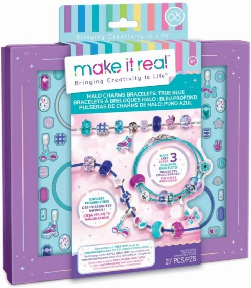 Make It Real set voor het maken van armbanden Halo Charms True Blue