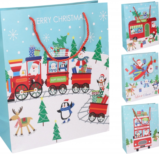 Cadeautas M 26x32x10 cm Kerst