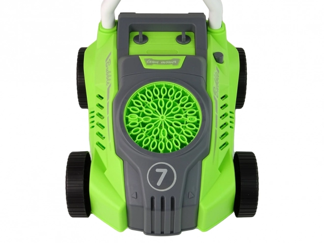 Groene kinder-bubbelmaaier
