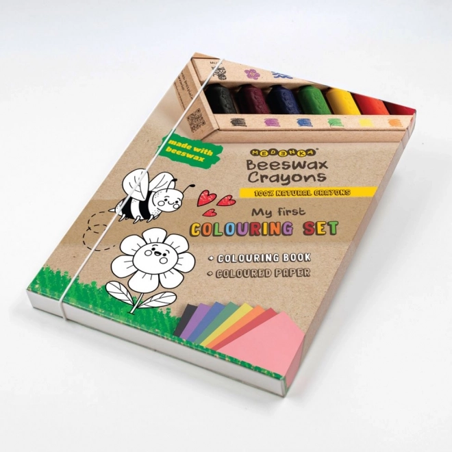 Creatieve set met bijenwas krijtjes