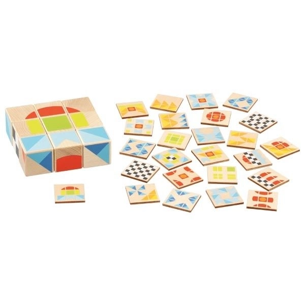 Blokkenpuzzel Kubus grote blokken