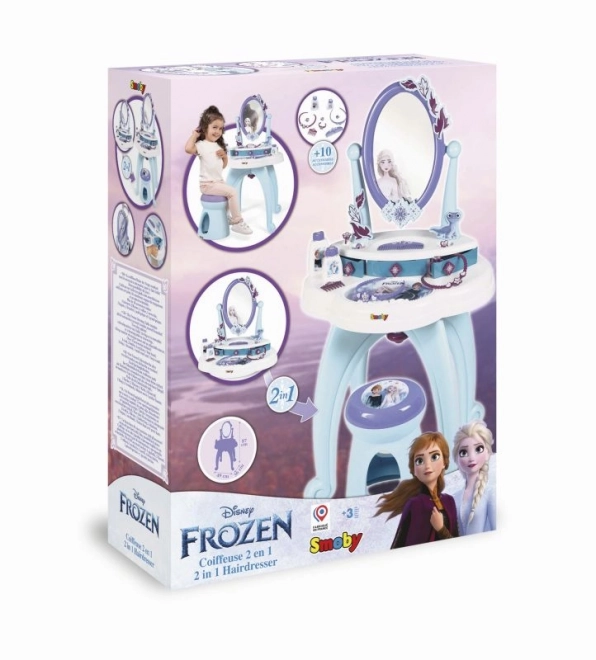 Frozen Koninkrijk Kaptafel 2-in-1 met Krukje