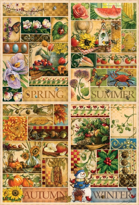 Puzzel Vier Seizoenen 2000 stukjes Cobble Hill