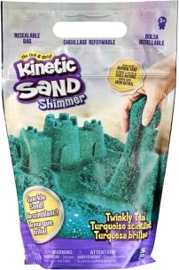 Kinetic Sand blauwgroen glinsterend zand 0,9 kg