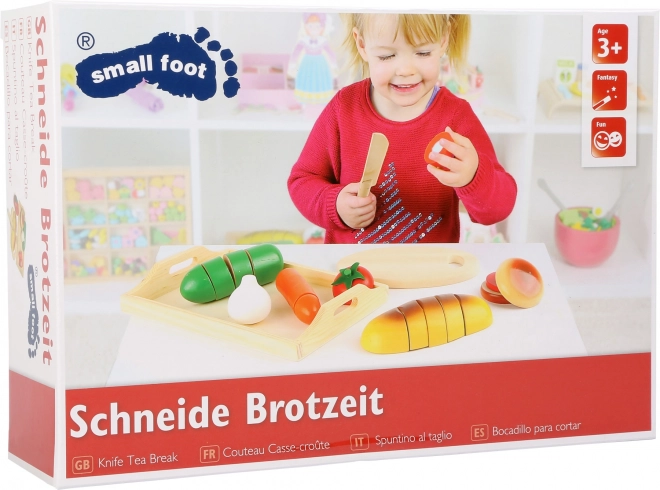 Small Foot houten snijset brood