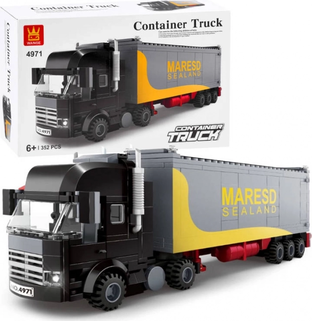 Bouwset container vrachtwagen 352 stukjes
