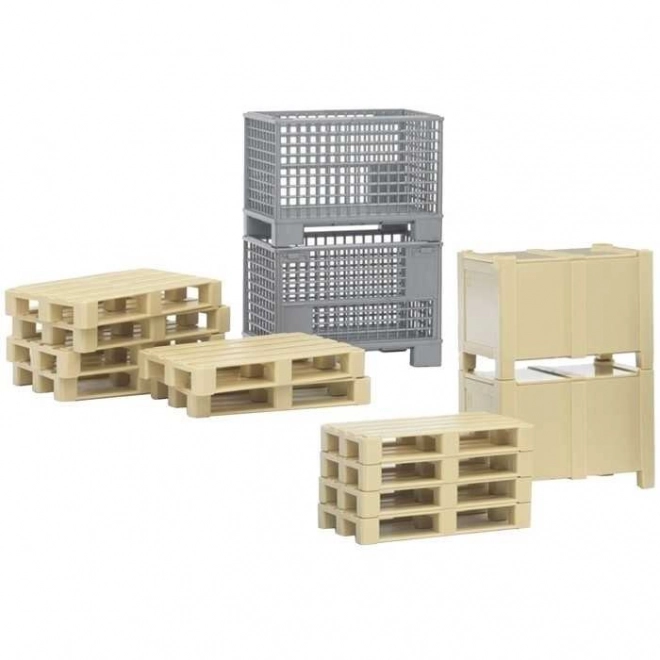 Bruder Logistiek set - pallets en kisten