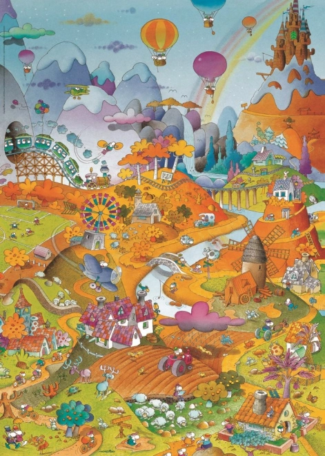 Puzzel 1000 stukjes Idylle - Veld