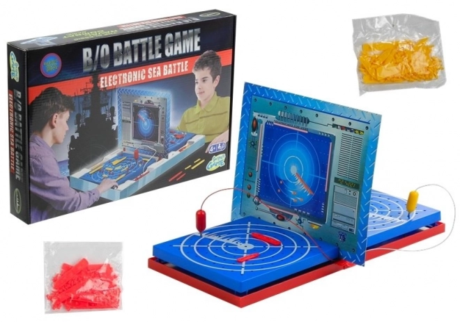 Elektronische strategische spel Zeeslag van schepen