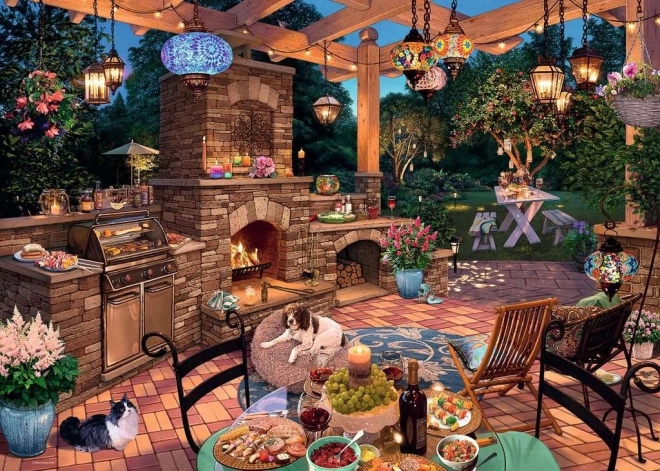Puzzel Mijn toevluchtsoord: Tuinkeuken 1000 stukjes