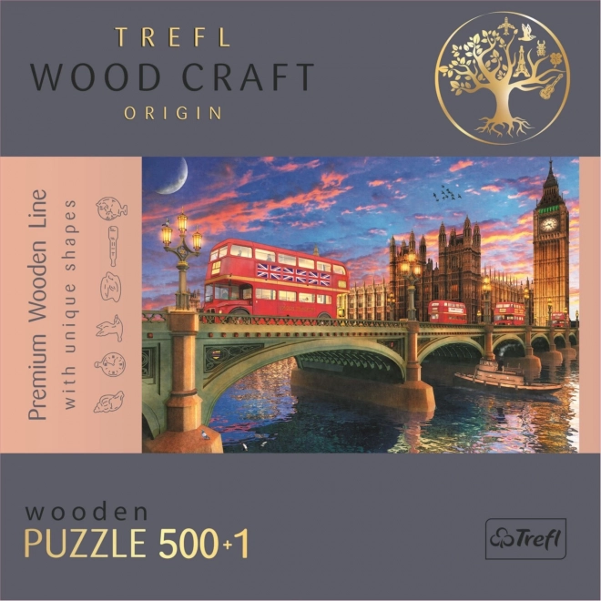 TREFL Hout Ambacht Oorsprong puzzel Westminsterpaleis met Big Ben 501 stukjes