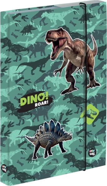 OXYBAG box voor schriften A4 jumbo dinosaurus met elastiek