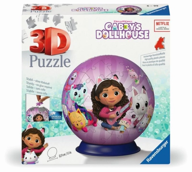 3D puzzelbal Gábina's betoverend huisje 72 stukken