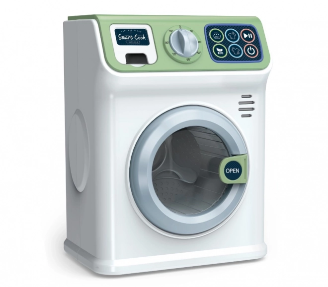 Groene wasmachine met geluids- en lichteffecten