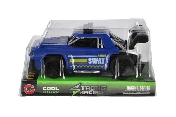 Plastic raceauto met vliegwiel - 16 cm