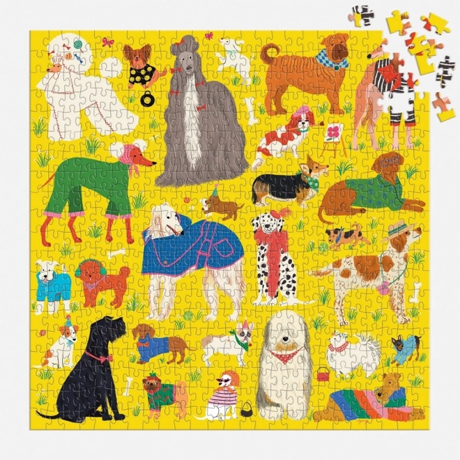 Galison Puzzel Stijlvolle Honden 500 Stukken