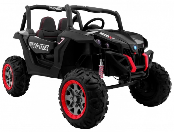 Kinderautootje UTV-MX zwart 4x4 met MP4, afstandsbediening en LED-verlichting