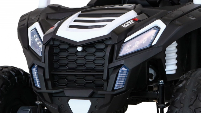 Buggy ATV Racing pro 2 kinderen + 4x4 aandrijving + afstandsbediening + langzame start + MP3 LED – Wit