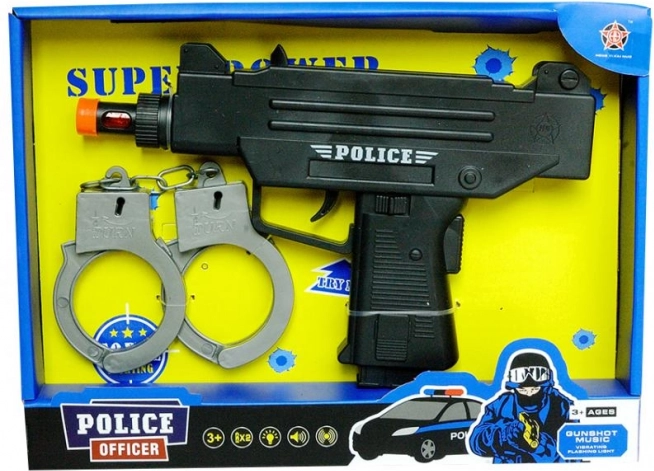 Politiepistool met handboeien – kinderset voor kleine agenten