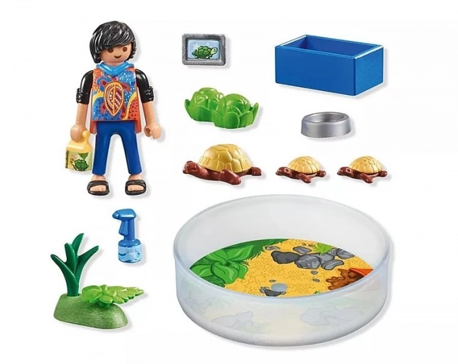 Playmobil terrarium met schildpadden