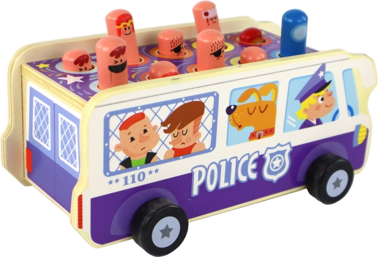 Houten uitvoering met wieltjes