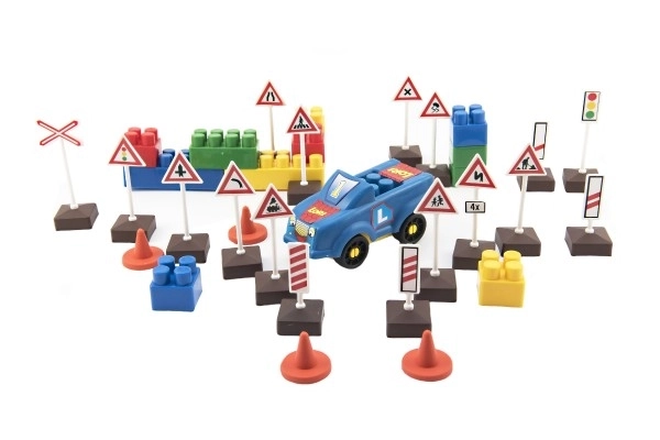 Bouwset Rijschool met Verkeersborden