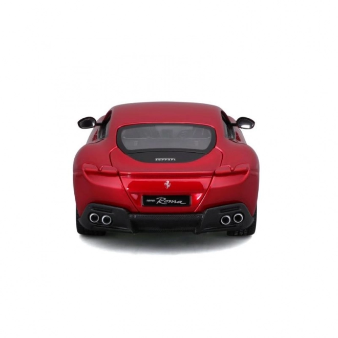 Metalen autootje Ferrari Roma in rode kleur
