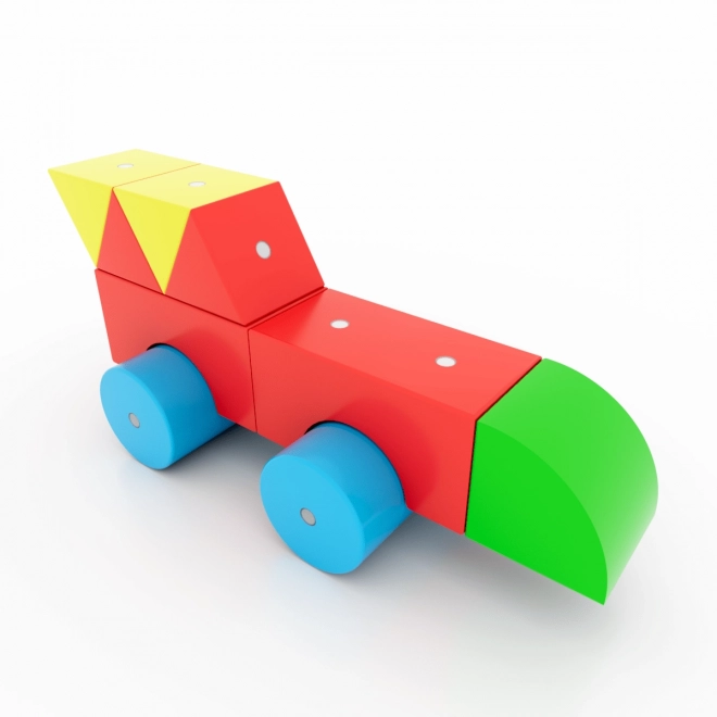 Houten magnetische blokken WABI 40 stuks