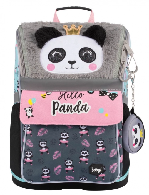 BAAGL SET 3 Zippy Panda: rugzak, etui, zak