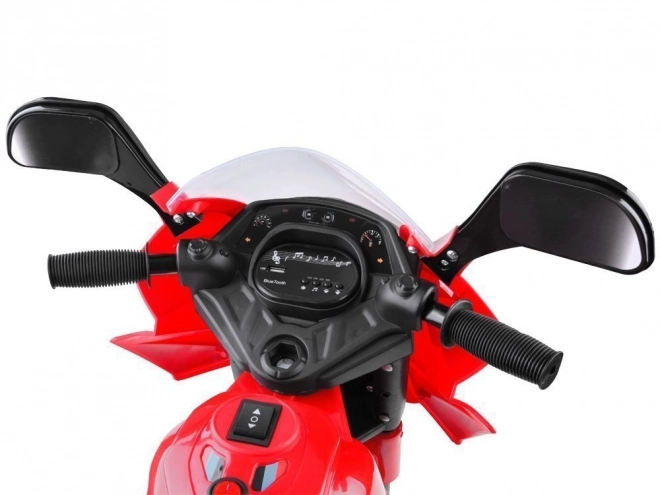 Kinder sportmotorfiets met kleurrijke LED verlichting