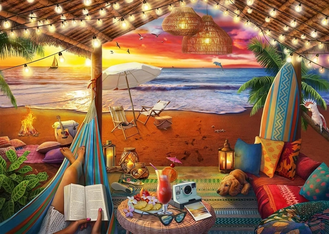 Ravensburger puzzel Gezellige plekjes: strandcabana XXL 500 stukjes