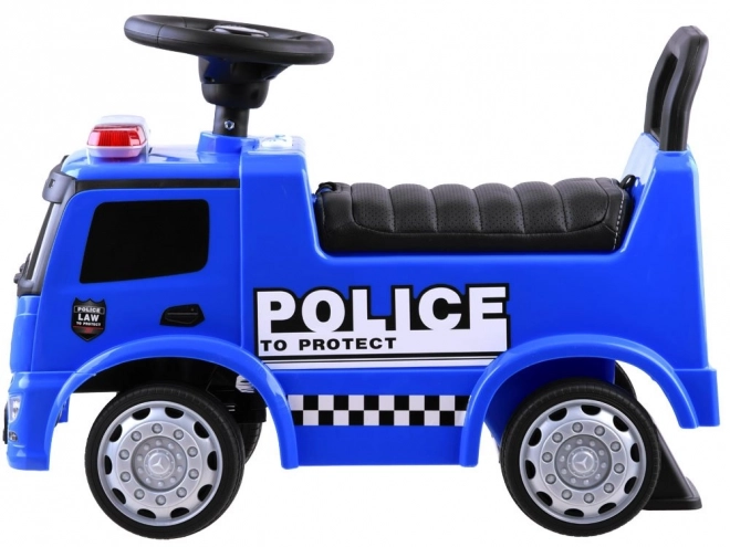 Kinder loopfiets met geluid Mercedes Antos POLITIE blauw