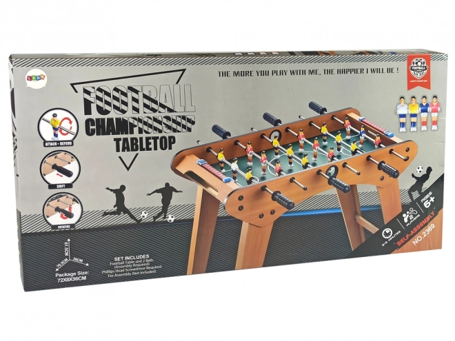 Grote houten voetbaltafel Houten spel Tafelvoetbal
