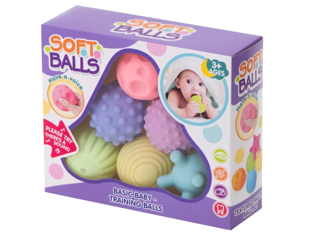 Set van sensorische ballen voor kinderen 6 stuks