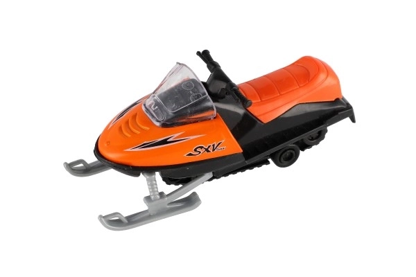 Speelgoed sneeuwscooter metaal/plastic 13 cm, opwindbaar, 6 kleuren