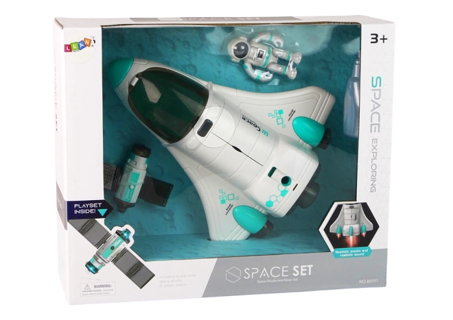 Satelliet met kleurrijke verlichting