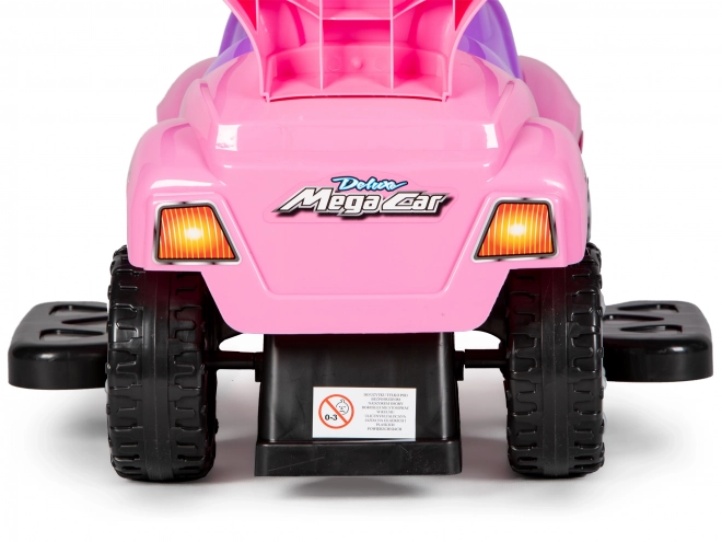 ECOTOYS Loopwagen met geluiden en stuurstang Auto roze